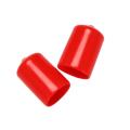 10pcs Rubber End Caps 16mm Id Pvc Round Tube Bolt Cap Cover Red