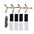 9 Pack Roller Brush Filter Side Brushes for Neatsvor X500 Cleaner