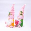Valentine's Day Decorations Gnome Top Hat Pearl Flower Faceless-a