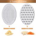 Grater with Food Storage Container for Ginger, Box Grater Red