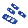 Window Glass Lift Switch Cover for Ford Ranger Everest 2015+, Blue