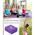 Pvc Foldable Yoga Mat Exercise Pad Folding Gym Fitness Mat,green