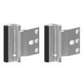 1pcs Security Home Door Reinforcement Lock Withstand 800 Lbs - Silver