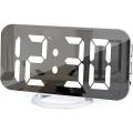 Digital Alarm Clock, Led Alarm Clock, Automatic Brightness White