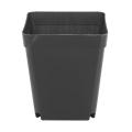 50pcs Mini Pots De Fleurs En Plastique Pour Plantes 7cm X 7cm - Noir