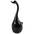 Ceramic Plastic Swan Toilet Brush Holder Cleaning Brushblack