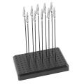 9 X14 Holes Stand Base with 10pcs Metal Alligator Clip Stick Tool Set