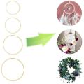 12pcs Bamboo Hoop for Diy Wreath Decor Wedding Wreath Decor and Craft