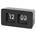 Automatic Flip Clock,digital Page Down for Family Bedroom(black,1pcs)