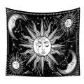 Sun and Moon Tapestry Black and White Tapestry Living Room Bedroom,c