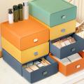 Colorful Desktop Stackable Storage Drawer Office Supplies Box 4