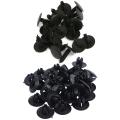 20pcs Plastic Trim Panel Clips 16mm Head for 4.8mm Hole Black