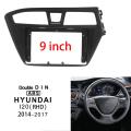 9 Inch 2 Din Car Stereo Radio Fascia for Hyundai I20 2014-2017 Rhd