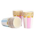 50pcs Birthday Party Decoration Pink Blue Tableware Set Paper Cup