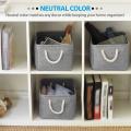 Baskets for Organizing with Handles, for Clothes Closet Basket,gray