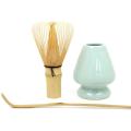 Bamboo Matcha Tea Set Matcha Whisk (chasen), Scoop, Whisk Holder