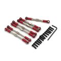 For Wltoys 1/10 104001 Metal Upgrade Rod Adjustable Tie Rod,red