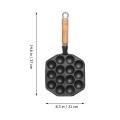 Takoyaki Pan 14holes Home Kitchen 14-cavity Baking Mold Black