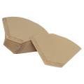 100 Pieces Eco-friendly Unbleached Original Wooden Hand Drip Paper