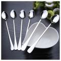 6pcs Long Handle Stainless Steel Tea Coffee Spoons Ice Cream Cutlery