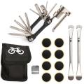 Bicycle Repair Tools Kit Multi Tool Set with Pump Tire Patch Portable