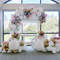 Macaron Baby Pink Balloon Garland Decoration Chrome Gold Matte White