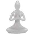 Abstract Art Ceramic Yoga Poses Yoga Lady Figure Statue Ornament #2