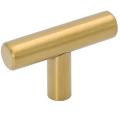 10 Pack Single Hole Gold Knobs Handles 50mm/2in Overall Length