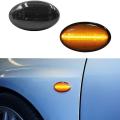 2pcs Amber Led Side Marker Lamp for Subaru Impreza Wrx Smoked