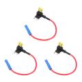3x 2-insert Blade Fuse Adapter Voltage Tap for Automotive Fuses