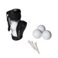 Pu Golf Ball Bag Golf Bag Small Waist Bag Golf Bag Accessory Black
