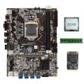 B75 Usb Btc Mining Motherboard+g540 Cpu+ddr3 4gb 1600mhz Ram+128g Ssd