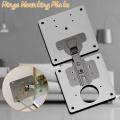 Hinge Repair Plate Kit with Hole for Cabinet, for Cupboard Furniture