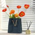 Morandi Color Ceramic Vase Creative Tote Bag Vase Blue