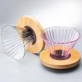 Coffee Dripper Glass Funnel Drip Coffee Maker Filter Transparent B