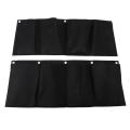 2 Pcs 4 Pockets Horizontal Wall Mount Planter Felt Garden Grow Bags