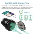Dual Usb Charger Socket,power Outlet Adapter for Car Boat Marine Moto