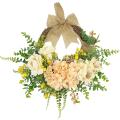 Artificial Hydrangea Wreath for Front Door Wedding Party Decoration