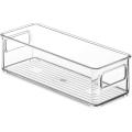 1pcs Clear Plastic Food Storage Rack with Handles for Pantry,kitchen