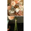 Dandelion Peony Hybrid Flower Bouquet Artificial Fake Autumn Flowers