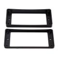 2pcs Black Curved Humbucker Pickups Frame Mounting Rings for Guitar