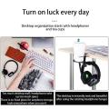 2 In 1 Pc Gaming Headset Stand 360 Rotating Headphone Holder