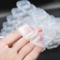 50packs Small Clear Plastic Storage Containers,mixed Empty Mini