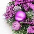 Christmas Decoration Pendant 30cm Christmas Wreath Purple