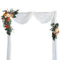 2pcs Artificial Flower Rose Welcome Wedding Guest Wall Decoration