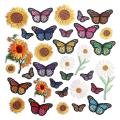 Embroidered Flowers Iron On Patches,33pcs Applique for Clothes