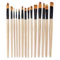 14 Pcs Oil Brush Set Painting Professional Paint Brushes Kit
