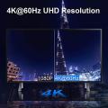 Hdmi-compatible to Dp Conversion Cable 4k 60hz with Usb Power Supply