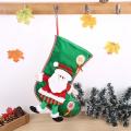 Christmas Stocking Xmas Tree Hanging Candy Gift Bag, Santa Claus