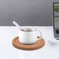 12pcs/lot Plain Round Cork Coasters Set Coffee Cup Mat Drink Tea Pad